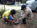 ซ่อมแซมระบบไฟฟ้าเพื่อสูบน้ำบาดาล หมู่ที่ 8 เมื่อวันจันทร์ที่
