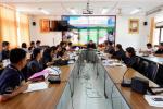 ประชุมการติดตามผลการดำเนินงานพิธีถวายดอกไม้จันทน์